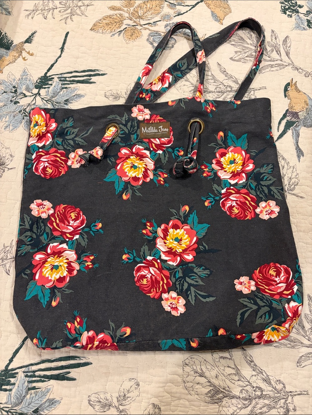 Matilda Jane Floral Canvas Tote Bag